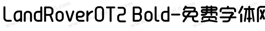 LandRoverOT2 Bold字体转换